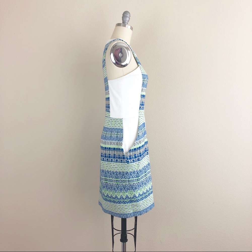 Ella Moss Geometric Print Front Zip Bodycon Dress - Picture 4 of 6